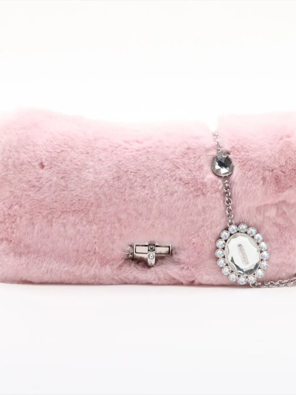 Miu Miu Pink Rabbit Turnlock Chain Bag O12 MOG